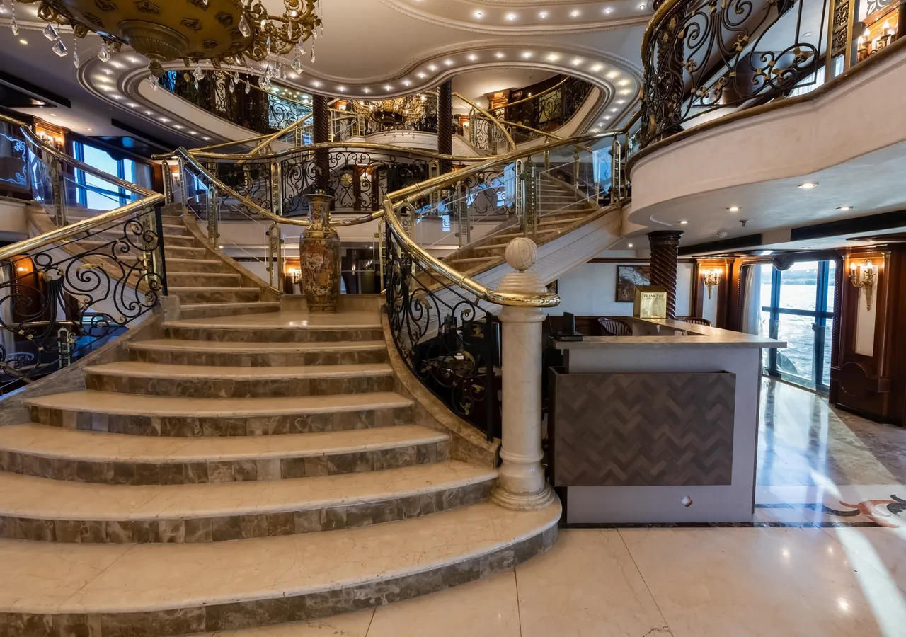 Lobby of the MS Monica Nile Cruise Nile cruise